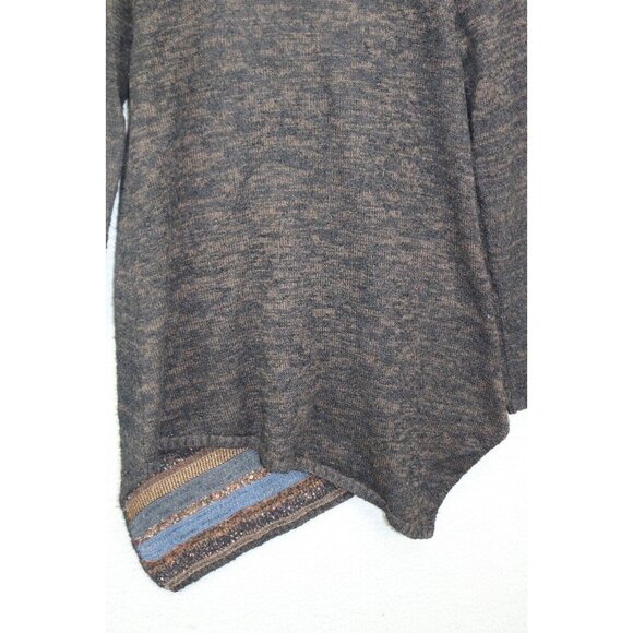 Soft Surroundings Long Asymmetrical Sweater-Size Small-Wool Blend-BOHO - Picture 9 of 10